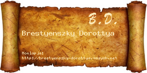 Brestyenszky Dorottya névjegykártya