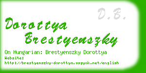dorottya brestyenszky business card